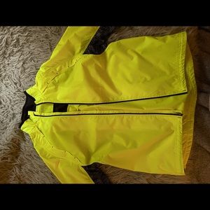 Ogio, size M, neon yellow running jacket